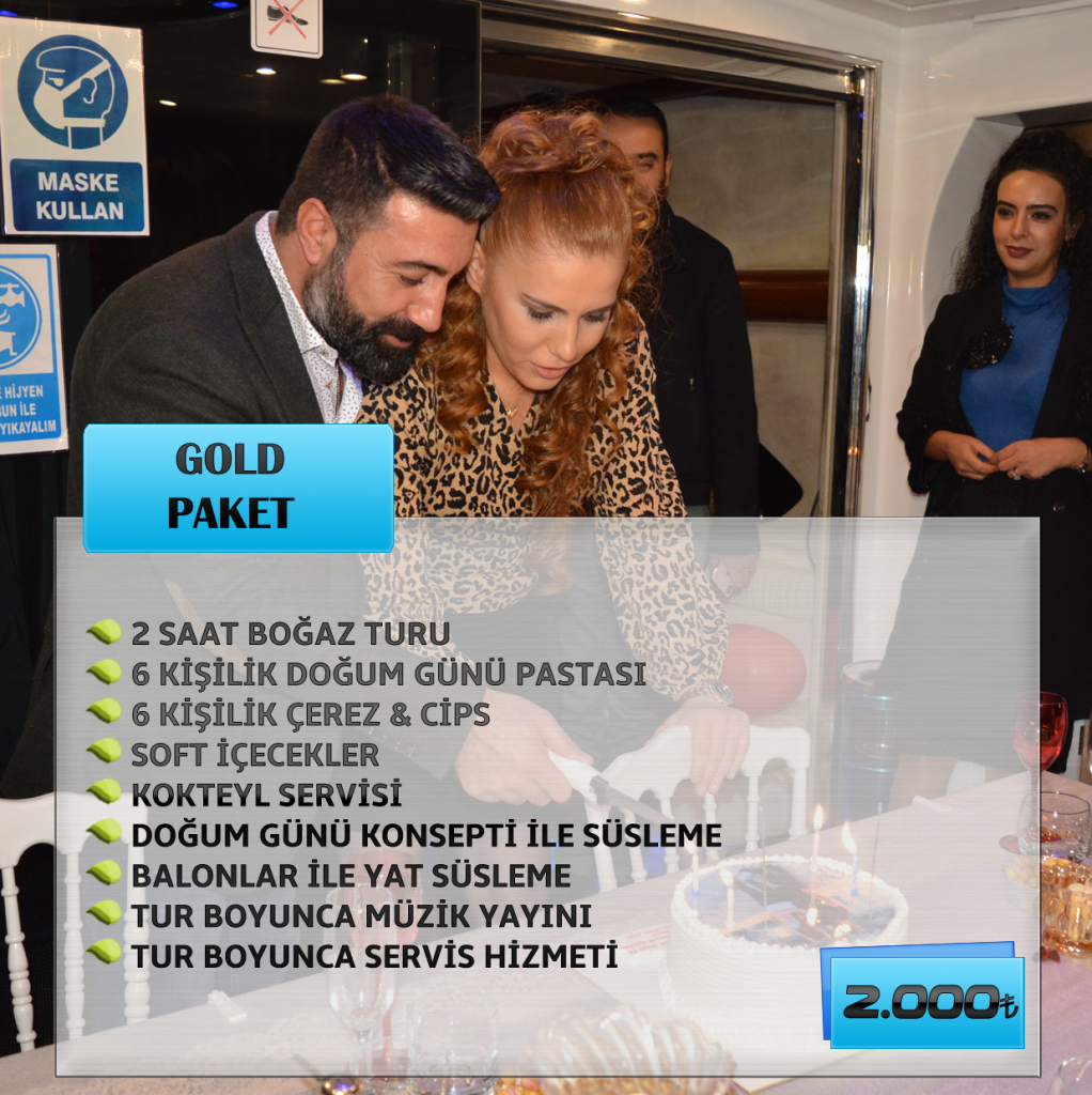 boğazda yatta doğum günü