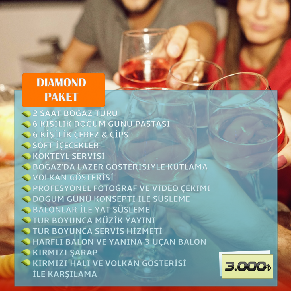 teknede doğum günü kutlaması